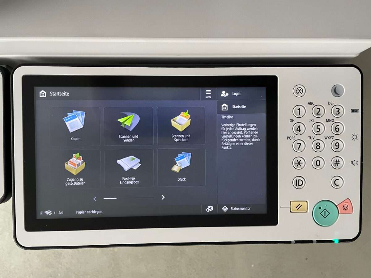 Farbdrucker Canon IR C5550i III DUAL-SCANNER Broschüren-Finisher – Bild 3