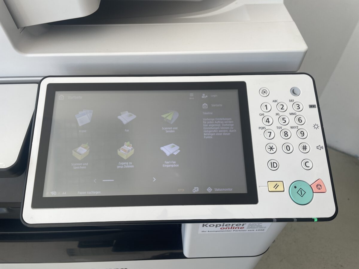 Farbdrucker Canon IR C5535i III DUAL-SCANNER Broschüren-Finisher Fax – Bild 3