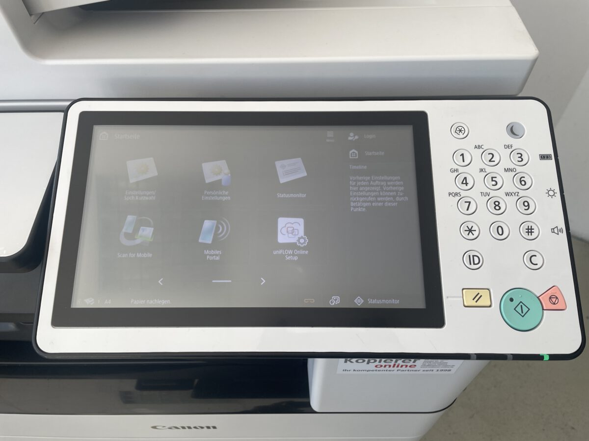 Farbdrucker Canon IR C5535i III DUAL-SCANNER Broschüren-Finisher Fax – Bild 4