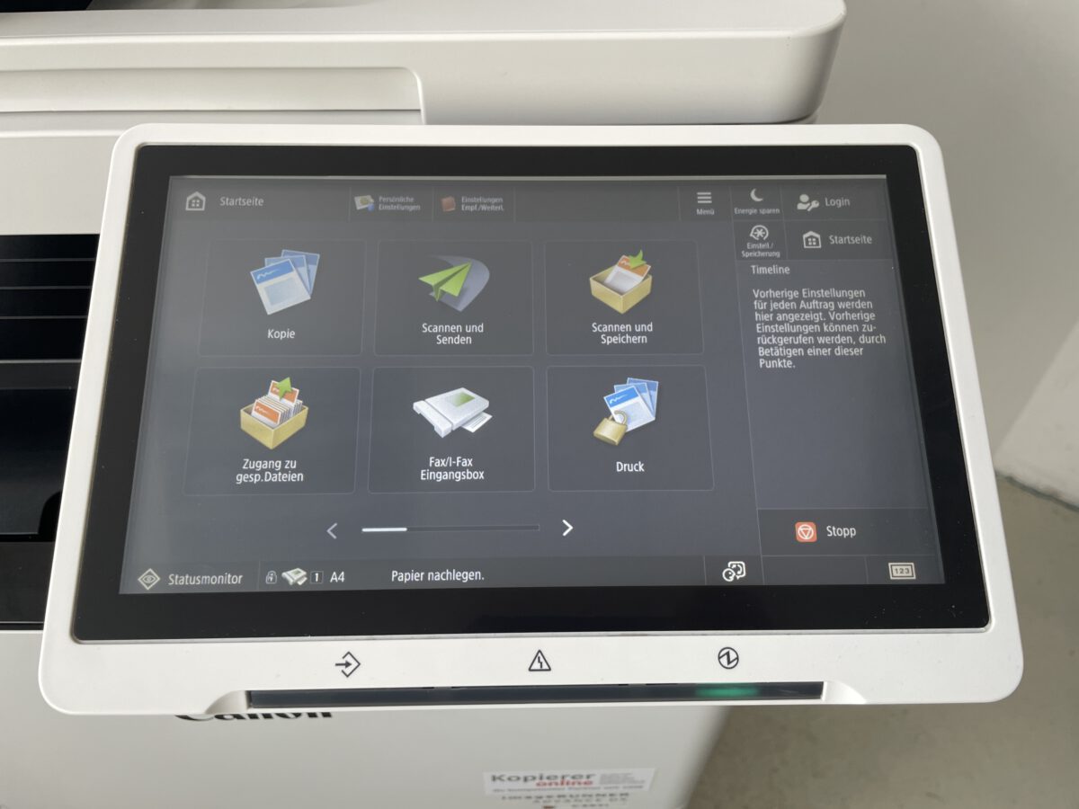 Farbdrucker Canon IR DX C357i DUAL-Scanner, OCR, WLAN, UT – Bild 4