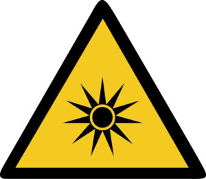 Warnung-vor-optischer-Strahlung